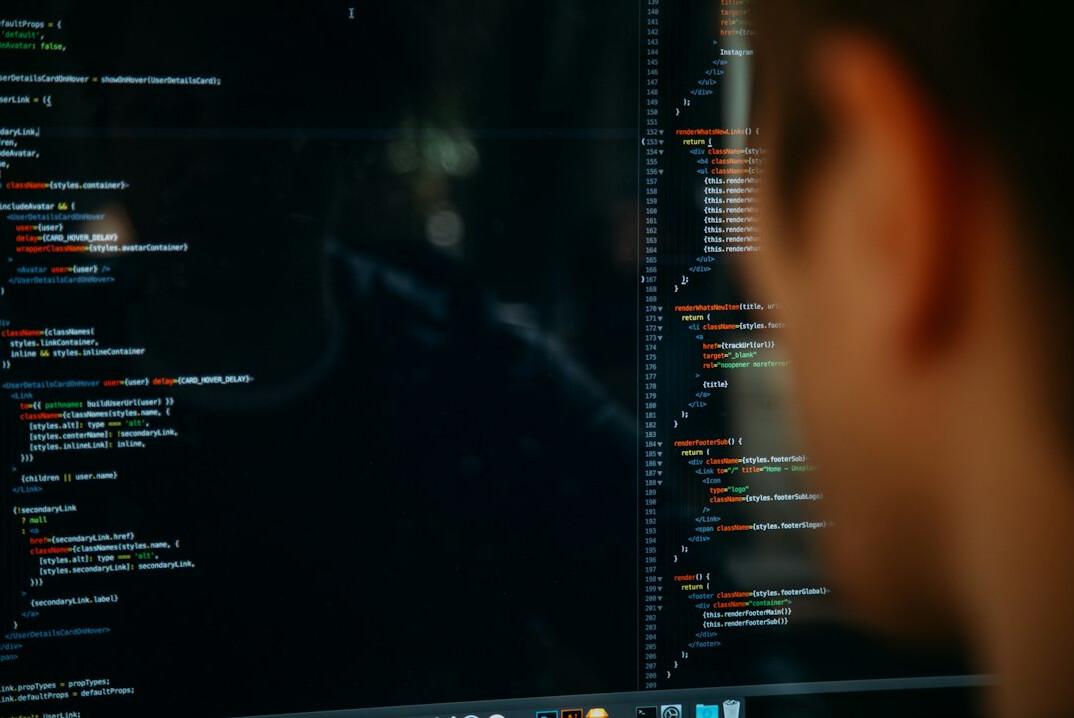 person learning to code
